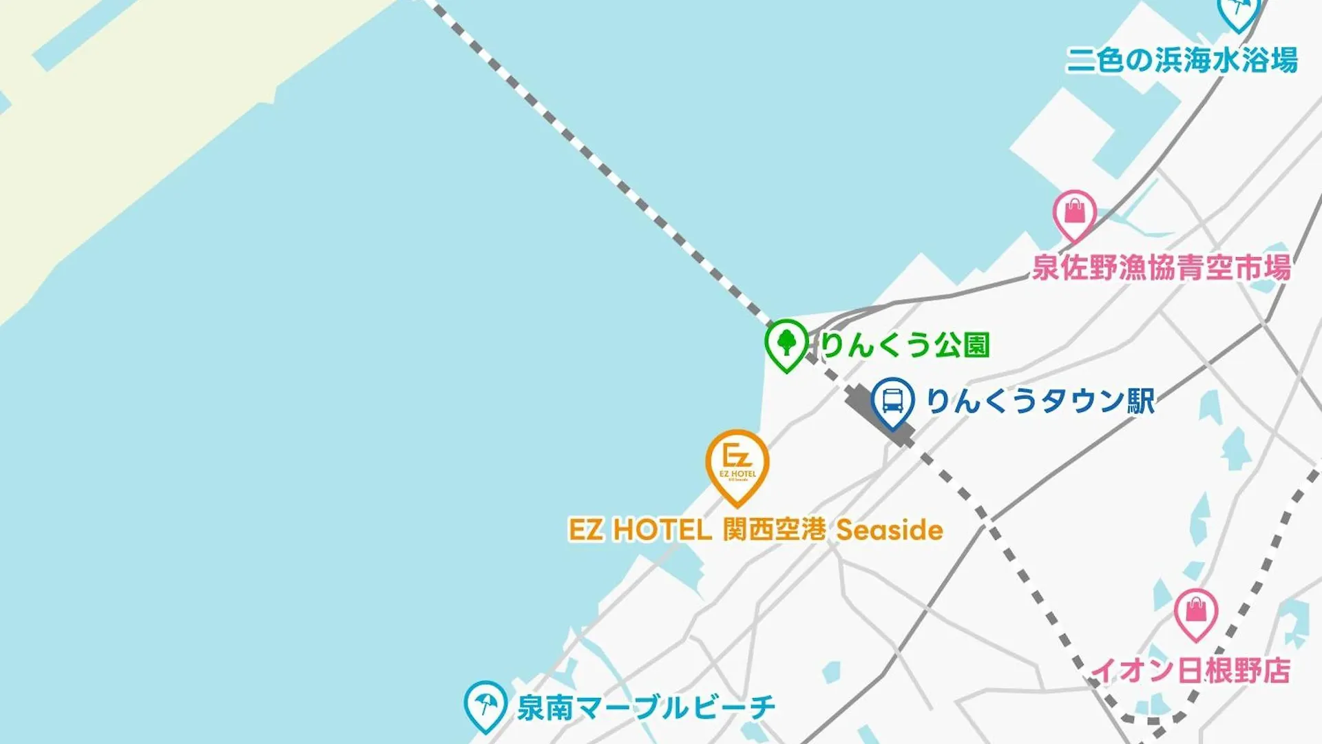 Ez Hotel Kansai Airport Seaside 泉佐野 4*,  日本